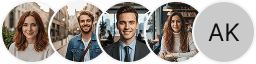 Multiple investor profile avatars on Rizefuku Fortunex trading review block